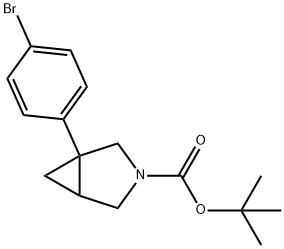 tert-butyl 1-(4-bromophenyl)-3-azabicyclo[3.1.0]hexane-3-carboxylate Structure