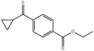 4-CARBOETHOXYPHENYL CYCLOPROPYL KETONE Structure