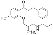 4-Hydroxy Propafenone Hydrochloride Structure