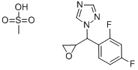 2,4-Difluorophenyl) 1-(1H, 1-yl-1,2,4 Triazole-2,3-Epoxy propane methane sulfona  Structure