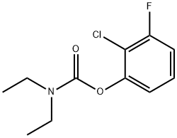 2-CHLORO-3-FLUOROPHENYL N,N-DIETHYLCARBAMATE Structure