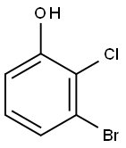 3-Bromo-2-chlorophenol 구조식 이미지