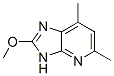 3H-Imidazo[4,5-b]pyridine,  2-methoxy-5,7-dimethyl- Structure