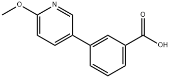 3-(2-Cyanopyridin-3-yl)benzoic acid Structure