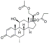 Methylprednisolone aceponate  Structure