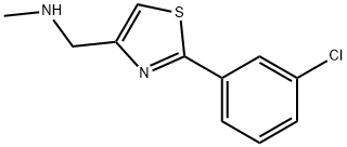 2-(3-Chlorophenyl)-4-[(Methylamino)Methyl]-1,3-Thiazole Structure