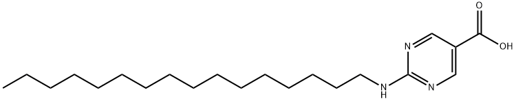 5-피리미딘카르복실산,2-(헥사데실아미노)-(9CI) 구조식 이미지
