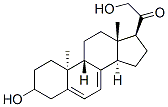 21-hydroxy-9beta,10alpha-pregna-5,7-diene-3-ol-20-one 구조식 이미지