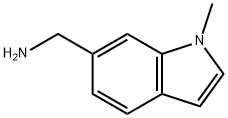 (1-메틸-1H-인돌-6-일)메틸아민 구조식 이미지