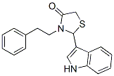 2-(1H-indol-3-yl)-3-phenethyl-thiazolidin-4-one Structure