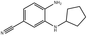 벤조니트릴,4-아미노-3-(시클로펜틸아미노)-(9CI) 구조식 이미지