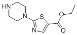 2-PIPERAZIN-1-YLTHIAZOLE-5-CARBOXYLIC ACID ETHYL ESTER Structure