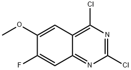 2,4-Dichloro-7-fluoro-6-Methoxy-quinazoline Structure