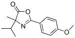 5(4H)-Oxazolone,  2-(4-methoxyphenyl)-4-methyl-4-(1-methylethyl)- 구조식 이미지