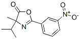 5(4H)-Oxazolone,  4-methyl-4-(1-methylethyl)-2-(3-nitrophenyl)- Structure
