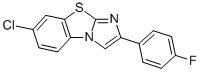 7-CHLORO-2-(4-FLUOROPHENYL)IMIDAZO[2,1-B]BENZOTHIAZOLE Structure