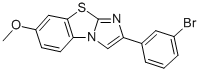 2-(3-BROMOPHENYL)-7-METHOXYIMIDAZO[2,1-B]BENZOTHIAZOLE Structure