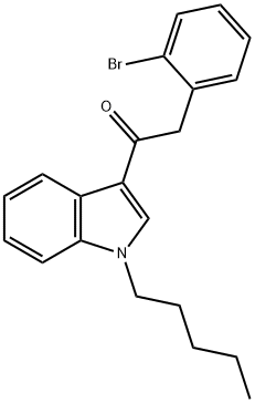 2-(2-BroMophenyl)-1-(1-pentyl-1H-indol-3-yl)ethanone Structure