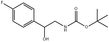 [2-(4-CHLORO-PHENYL)-2-HYDROXY-ETHYL]-카르밤산TERT-부틸에스테르 구조식 이미지