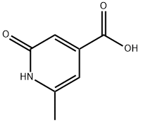 2-히드록시-6-메틸피리딘-4-카르복시산 구조식 이미지