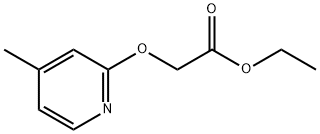 (4-METHYL-PYRIDIN-2-YLOXY)-아세트산에틸에스테르 구조식 이미지