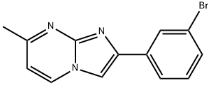 2-(3-BROMO-PHENYL)-7-METHYL-IMIDAZO[1,2-A]PYRIMIDINE Structure