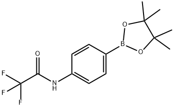 2,2,2-TRIFLUORO-N-[4-(4,4,5,5-TETRAMETHYL-[1,3,2]DIOXABOROLAN-2-YL)-PHENYL]-ACETAMIDE Structure