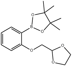 2-[2-([1,3]DIOXOLAN-2-YLMETHOXY)-PHENYL]-4,4,5,5-TETRAMETHYL-[1,3,2]DIOXABOROLANE Structure