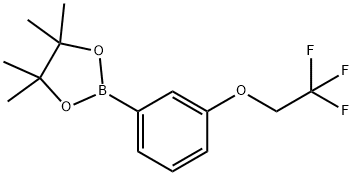 4,4,5,5-TETRAMETHYL-2-[3-(2,2,2-TRIFLUORO-ETHOXY)-PHENYL]-[1,3,2]DIOXABOROLANE Structure