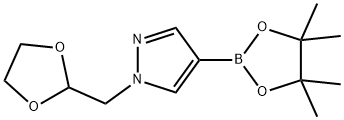 1-[1,3]DIOXOLAN-2-YLMETHYL-4-(4,4,5,5-TETRAMETHYL-[1,3,2]DIOXABOROLAN-2-YL)-1H-PYRAZOLE Structure