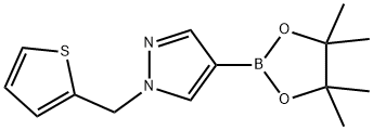 4-(4,4,5,5-TETRAMETHYL-[1,3,2]DIOXABOROLAN-2-YL)-1-THIOPHEN-2-YLMETHYL-1H-PYRAZOLE 구조식 이미지