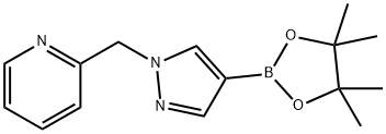 2-[4-(4,4,5,5-TETRAMETHYL-[1,3,2]DIOXABOROLAN-2-YL)-PYRAZOL-1-YLMETHYL]-PYRIDINE 구조식 이미지