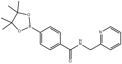 N-PYRIDIN-2-YLMETHYL-4-(4,4,5,5-TETRAMETHYL-[1,3,2]DIOXABOROLAN-2-YL)-BENZAMIDE Structure