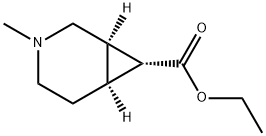 3-Methyl-3-aza-bicyclo[4.1.0]heptane-7-carboxylic acid ethyl ester Structure