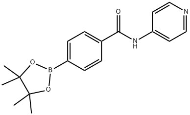 N-PYRIDIN-4-YL-4-(4,4,5,5-TETRAMETHYL-[1,3,2]DIOXABOROLAN-2-YL)-BENZAMIDE 구조식 이미지