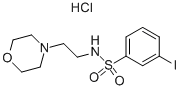 3-IODO-N-(2-MORPHOLIN-4-YL-ETHYL)-벤젠설폰아미드염화물 구조식 이미지