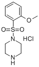 4-(2-METHOXY-BENZENESULFONYL)-PIPERAZINE HYDROCHLORIDE Structure