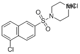 4-(5-클로로-나프탈렌-2-술포닐)-피페라진염산염 구조식 이미지