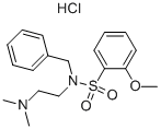 [2-BENZYL-[(2-METHOXY-BENZENESULFONYL)-AMINO]-ETHYL]-DIMETHYLAMINE HYDROCHLORIDE Structure