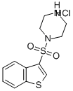 4-(벤조[B]티오펜-3-술포닐)-피페라진염화물 구조식 이미지