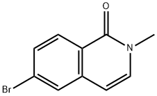 1(2H)-Isoquinolinone,6-bromo-2-methyl-(9CI) 구조식 이미지