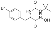 (S)-TERT-BUTYL 1-(HYDROXYAMINO)-3-(4-BROMOPHENYL)-1-OXOPROPAN-2-YLCARBAMATE Structure