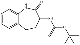 (2-Oxo-2,3,4,5-tetrahydro-1H-benzo[b]azepin-3-yl)-carbaMicacidtert-butylester Structure