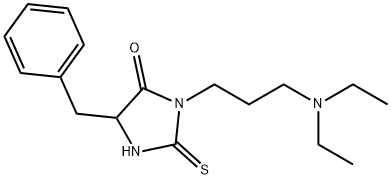 Hydantoin, 5-benzyl-3-(3-(diethylamino)propyl)-2-thio- Structure