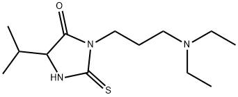 Hydantoin, 3-(3-(diethylamino)propyl)-5-isopropyl-2-thio- Structure