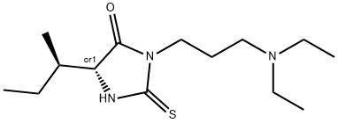 Hydantoin, 5-sec-butyl-3-(3-(diethylamino)propyl)-2-thio- Structure
