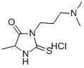 Hydantoin, 3-(3-(dimethylamino)propyl)-5-methyl-2-thio-, hydrochloride 구조식 이미지