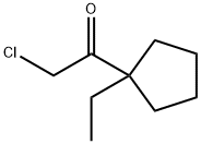 Ethanone, 2-chloro-1-(1-ethylcyclopentyl)- (9CI) Structure