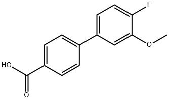 4'-Fluoro-3'-Methoxy-[1,1'-biphenyl]-4-carboxylic acid Structure