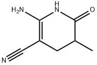 3-Pyridinecarbonitrile,  2-amino-1,4,5,6-tetrahydro-5-methyl-6-oxo- 구조식 이미지